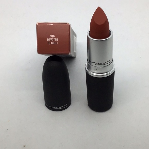 MAC Powder KISS Lipstick 916 Devoted to Chili - Picture 2 of 8